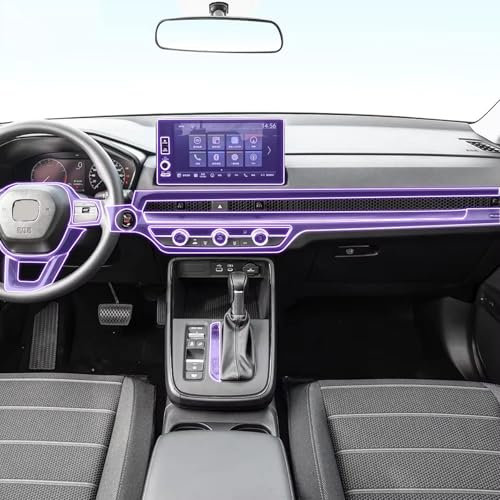 KONGZIZZW Interno auto Console centrale trasparente TPU Vernice pellicola protettiva Adesivo antigraffio Schermo LCD PPF TPU, Per Honda Breeze 2023