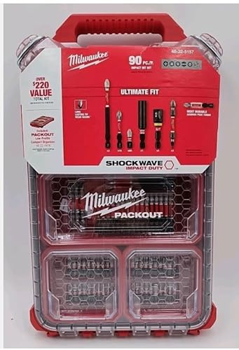 Shockwave Schraubendreher-Bit-Set aus legiertem Stahl, mit Packout-Etui (90-teilig)