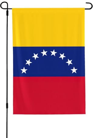 Bandera de Venezuela banderas de jardín de doble cara de 28 x 40 pulgadas, para acentos de paisaje