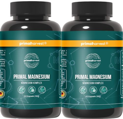 Primal Magnesium – Tägliches Kapseln, gluten- & milchfrei, vegan