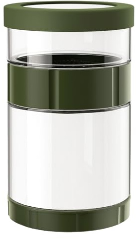 YIZITU Bocal de fermentation en verre avec couvercle hermétique en silicone - Passe au lave-vaisselle - Amovible