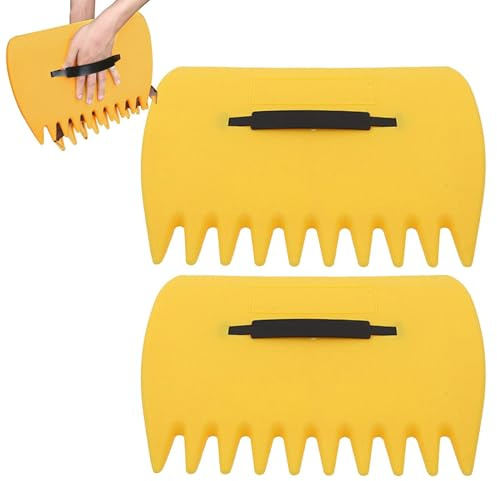 Râteau À Main - Griffe De Ramassage Grande Capacité pour Feuilles Et Coupures D' | Design Ergonomique en Polypropylène, Facile À Utiliser Et Nettoyer | pour Tâches De Jardinage Extérieur