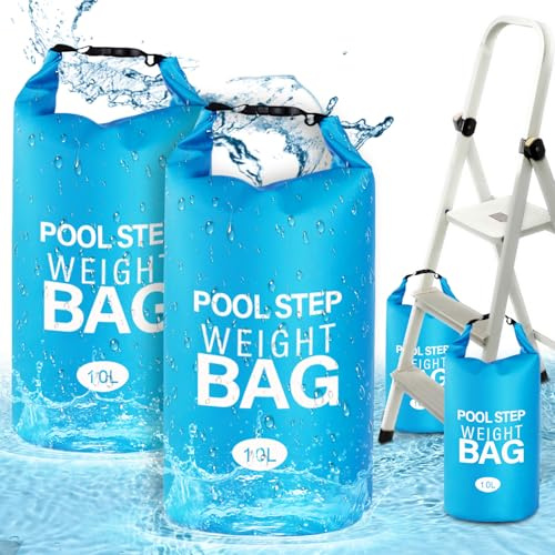 CHAOHAOKE Poolstufen- & Leitergewichte, 2er-Pack 10L Sandsäcke