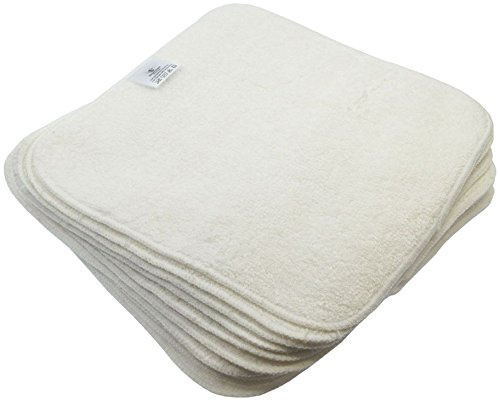 Blümchen Reinigungstücher BAMBOO 20x20 cm 10er-Set weiß