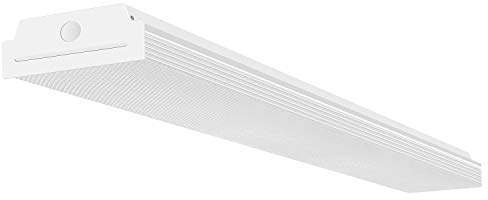 FAITHSAIL 4FT LED Wraparound 40W 4 Foot LED Shop Lights for Garage, 4400lm 4000K Neutral White, Wrap Light, 48 Inch Light Fixtures Flush Mount Office Ceiling Lighting, Fluorescent Tube Replacement