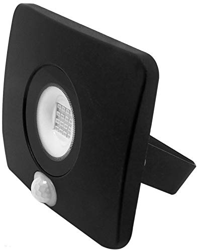 *PREMIUM* Slim Outdoor 20W LED NATURAL WHITE Floodlight with PIR Motion Sensor Detector | Bright Wall Mounted Security IP65 Waterproof External Light | Low Profile Lamp | Garden, Driveway, Warehouse