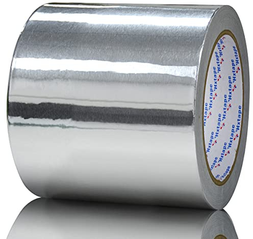 CCHUIXI Aluminum Foil Glass Fiber Cloth Tape,Silver,Good for HVAC, Sealing & Patching Hot & Cold Air Ducts, Metal Repair (4IN x 4mil-20M)