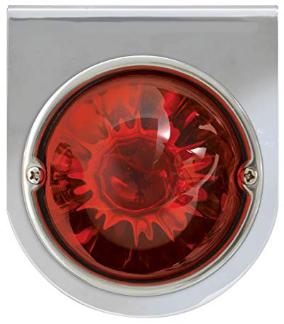 GG Grand General 81558 Chrom L Halterung mit roter Wassermelone Glas Licht, 1 Draht