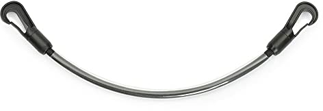 netproshop Schweifkordel schwarz mit Kunststoffmantel Längen 40-60 cm, Groesse:60 cm, Farbe:Schwarz