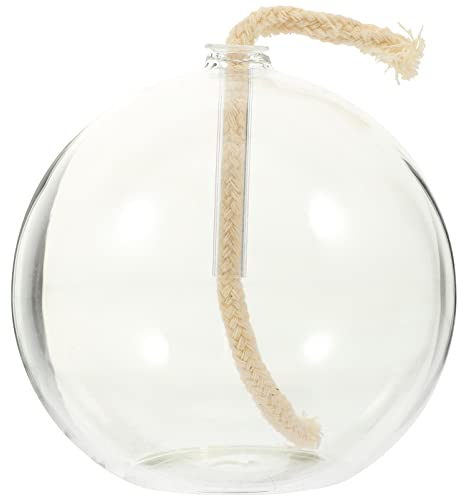 Artibetter Lampe À Huile En Verre Transparent 3.15 Pouces Ornement Décoratif Pour Mariage Salon Chambre Ambiance Chaleureuse