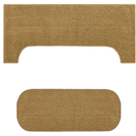 Soundproof Piano Rugs Set - Upright Piano Floor Mat, Indoor Music Room Carpet - Durable & Thick Drum Carpet - Long 1.6m U Shape Doormat