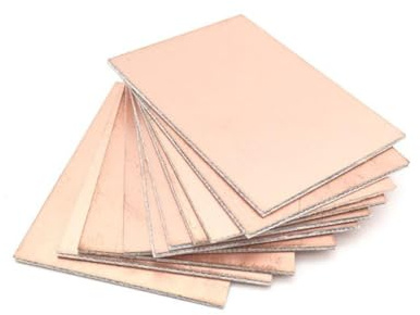 10 st kopparklädd platta laminat, 100 x 150 mm ensidig kopparark PCB kretskort för industriellt lödunderhåll