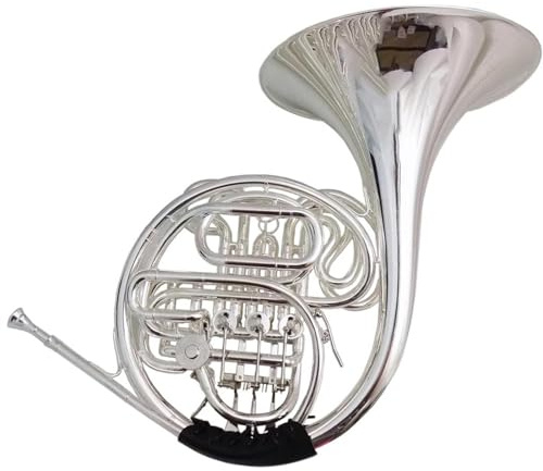 Anfänger Waldhorn F/Bb Waldhorn Musikinstrumente Doppelhorn Versilbert Mit Etui Mundstück