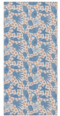 Maisonette Strandtuch Kinder 100% Baumwolle Groß - Reise Strandlaken Schnelltrocknend - Strandhandtuch für Mädchen & Jungen (75x150 cm), Octopus
