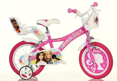 DINO BIKES BARBIE barncykel för flickor, 16 tum, lämplig för flickor höjd 107–125 cm, artikelnummer 616G-02BA