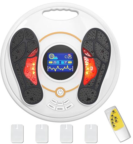 Creliver Medic Durchblutungs-Stimulator Beine, Durchblutungsstimulator Füße Beine, EMS Fußmassagegerät, Bekämpft Knie- und Beinschmerzen sowie Schwellungen zwischen Fuß und Oberschenkel