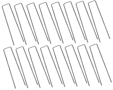TINEASUR 50piezas Estacas Forma para Césped Artificial Grapas para Jardinería y Barbacoas Fácil De Instalar