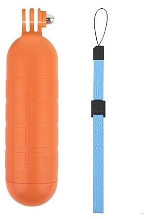 REFLEX CAMERA Floating Hand Grip for Go Pro Hero 5-13, D J I Osmo Action, Waterproof Bright Yellow Buoyancy Stick with Wrist Strap, Non-Slip Handle Stabilizer for Diving, Surfing, Snorkeling, Swimming