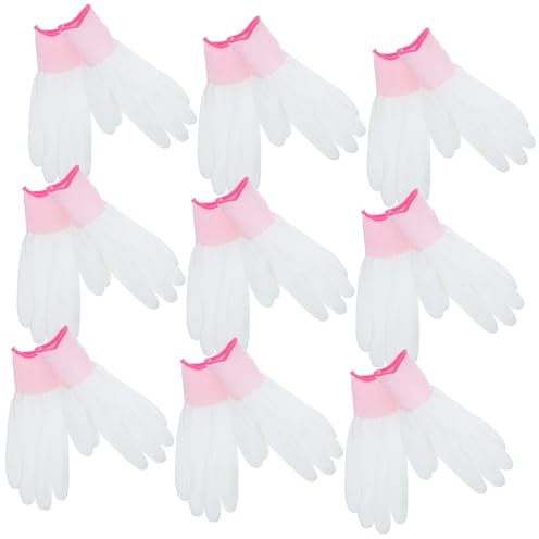 JECOMPRIS Guantes de Nailon Palma Recubierta de Pu, 12 Piezas