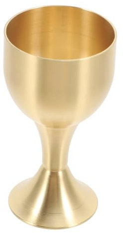 Zerodeko Coppa in Metallo Per Offerte Buddiste Tazza in Rame Piccola Tazza Decorativa Per Culto e Uso Domestico Resistente All Usura