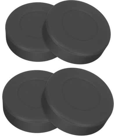 Zerodeko 4 Stück Eishockey Pucks PVC Flach Verstellbare Härte Gummi Trainingspucks für Indoor Outdoor Hockeyspiel Übungsspiel Geeignet für Erwachsene