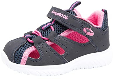 KangaROOS Barn KI-ROCK LITE Sandaler, Dark Navy, Daisy Pink, 26 EU