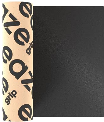 eaze Skateboard Premium Griptape Anti-Air-Bubble (23x84cm) Selbstklebender Antirutschbelag Wasserdicht für Longboard, Roller, Stunt-Scooter, Treppen (Perforiert)