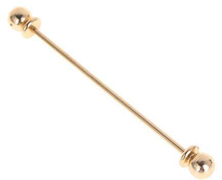 NUEEUDD Men Shirt Pins Tie Clip Collar Clasp Luxury Business Wedding Brooch Bar Ornament Gold
