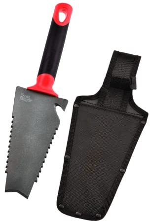 RootSlayer Handschaufel – Multifunktions-Handschaufel – ultrascharfe Zähne aus Karbonstahl/Verbundgriffe – 33 x 5 x 13 cm