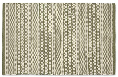 DII Woven Rugs Collection Hand-Loomed, 2x3', Artichoke Dobby Stripe