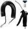 Knpwer Air Blow Gun 5 m,Truck Air Duster Gun,Compressed Air Spiral Hose, Flexible Hose Truck for Cleaning Dust Plug