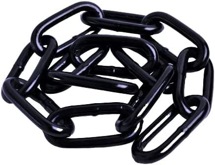 Marwotec 5 Meter Schwarz lackierte Kette 5,0 mm Rundstahlkette Ø 5mm Stahlkette geschweißt - Stahl -Schwarz beschichtet - Ø 5mm Ideal für den Außeneinsatz von Marwotec aus Deutschland