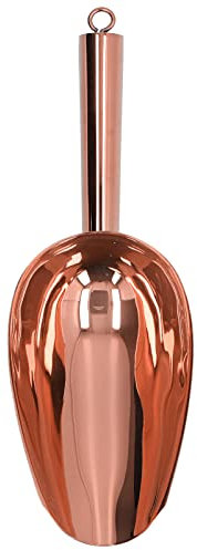 Pelle à Glace en Métal, Cuillère en Acier Inoxydable pour Machine à Glaçons, Cuillère Pelles à Salle à Manger, Outils de Spécialité de Barre pour Aliments, Thé, Grains de Café, Fruits Secs(Or rose)