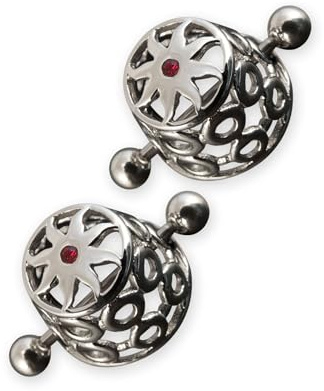 Fly Style Nippelpiercing Tribal Sun Chirurgenstahl 316 L - Body Jewelry - Nipple Piercing/Brust Piercings aus Edelstahl