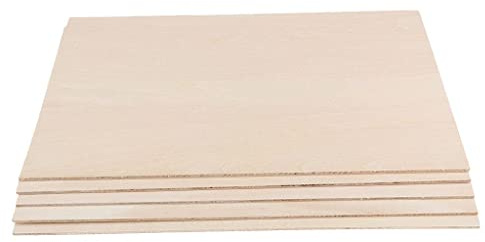 zalati Hojas de madera de balsa, 10 unidades, para manualidades DIY, casa, juguetes, reparación, suministros de carpintería, modelo de placa de madera - 50 x 200 x 1,5 mm/ 2,0x7,9x0,06 pulgadas