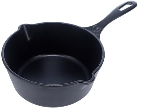 Victoria Cast Iron Saucepan, Cast Iron Melting Pot, Made in Colombia, 2QT