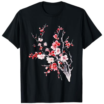 Rose Sakura Arbre Jolie Fleur Fleur De Cerisier Japonais T-Shirt