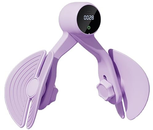 JoyiD Oberschenkel-Hüfttrainer mit intelligentem Datenchip, Beckenbodentrainer Damen, Po-Beinpresse, Beckenbodentraining, Trainingsgerät for den weiblichen Po (Color : Purple)