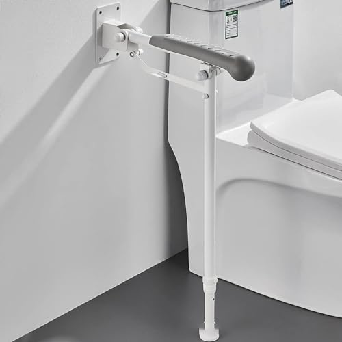 Grab Bars for Bathtub Shower,Folding Drop Down Toilet Grab Rail Safety Support Handrail,Anti-Slip Disabled Elderly Aid Assist Handle (42cm)