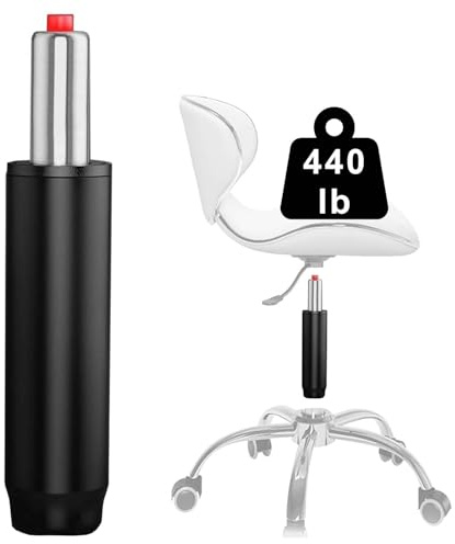 LNGJIN Gasdruckfeder Gaslift für Bürostuhl,Gesamtlänge 270mm-390mm,200 kg Belastbarkeit,Bürostuhl Ersatz Gaslift,Gasdruckfeder,Ersatz Gasdruckdämpfer Zylinder für Hocker Drehstuhl,Schwarz