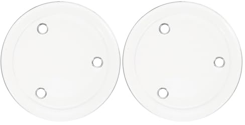 Vaguelly Récipients À Bougies En Verre Assiettes À Bougies Simples Petits Dessous De Plat Pour Bougies Piliers Assiettes Porte-bougies Pour Le Dîner