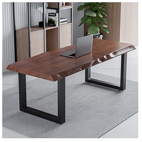 asdchZen Computertisch, Multifunktionaler Massivholz-Schreibtisch, Computertisch, Nordischer Minimalistischer Home-Office-Schreibtisch, Schreibtisch, 5 cm Dicke Schreibtischplatt,140x70x75cm