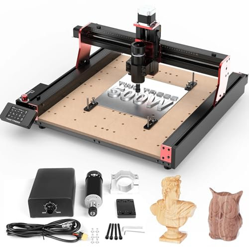 Twotrees CNC Router Machine TTC450 PRO CNC Spindle Motor Kit 500W CNC GRBL Control CNC Engraving Machine for Acrylic Wood MDF Nylon