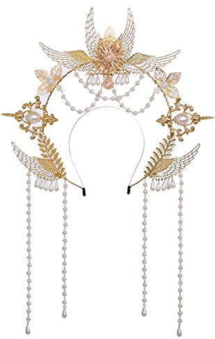 BLESSUME Halo Göttin Stirnband Damen Fasching Kostüm Accessoires