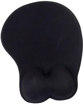 HOODANCOS Tapis De Ergonomique avec Repose-Poignet Gel Antidérapant pour Bureau Et Gaming Tapis De Confortable Petite Compatible Et Mécaniques
