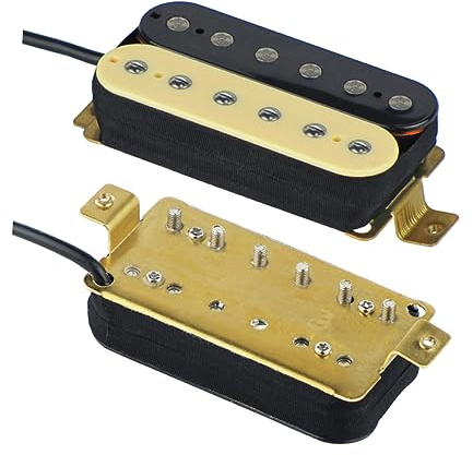 Vaguelly Doppelspulen-tonabnehmer Gitarren Hals und Steg Magnet-tonabnehmer Elektrischer Gitarren-tonabnehmer mit Schrauben und Federn