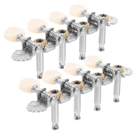 TOGEVAL 1 Jeu Accordeurs De Mandoline Accordeurs De Basse Accordeur De Ukulélé Pédale Boutons D'ampli Outils Accordeur De Guitare Chevilles De Rechange Pour Guitare Métal Silver