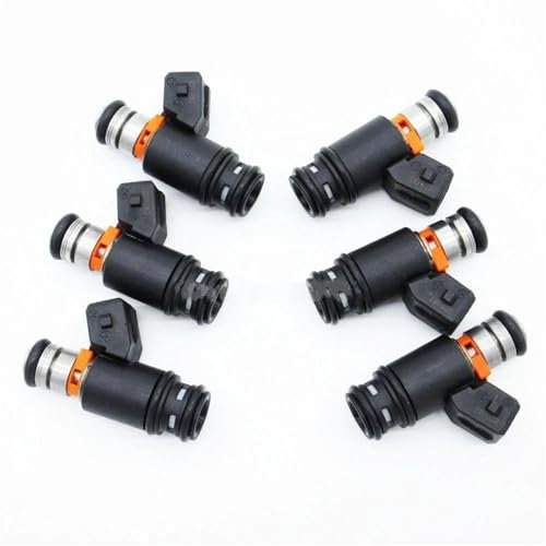 ZSHYTWE Einspritzdüsen 6 Teile/los IWP022 FÜR VW FÜR AFP VR6 2,8 AES FÜR Euro Van FÜR Golf FÜR Jetta Kraftstoff Injektor 805000348303 021906031D Einspritzventil Einspritzdüse