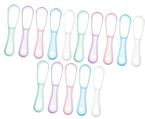 BCOATH 15 Pcs Raschietto Lingua Pulizia Orale Rimozione Lingua Alito Fresco Adulti Pp