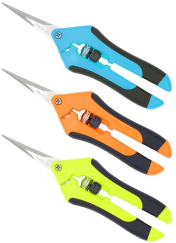 TOOLTENG 3er-Pack Gartenschere, Gartenschere, Handschere für Gartenarbeiten, titanbeschichtete Präzisions-Bonsai-Schere, praktische und effiziente Blumenschere